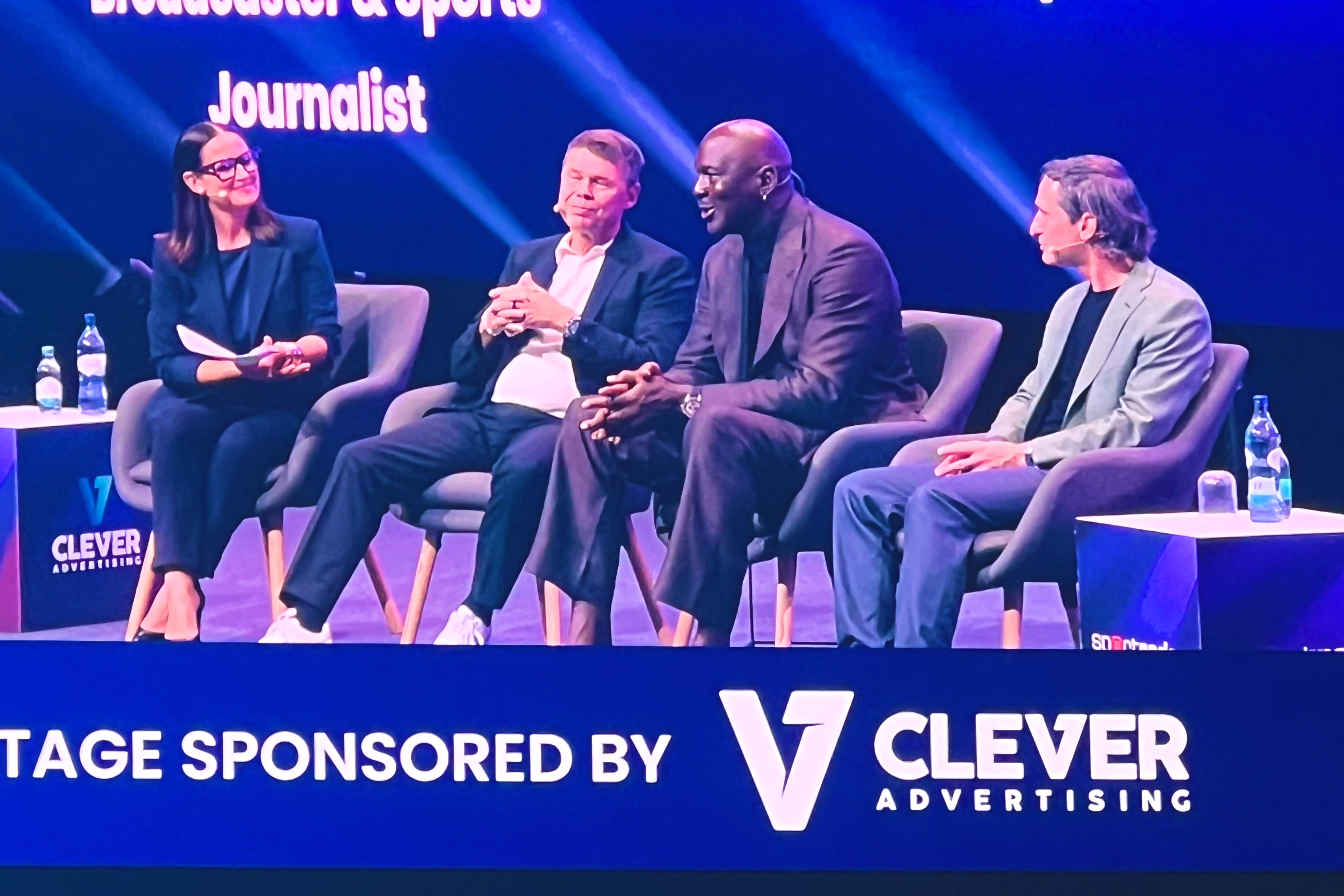 Main-stage panel at SBC Summit Lisbon with Gallacher, Sportradar and Clever Advertising